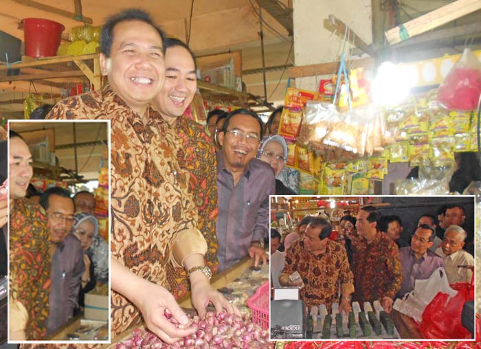 Menteri Ekonomi SBY `Blusukan` Pantau Harga